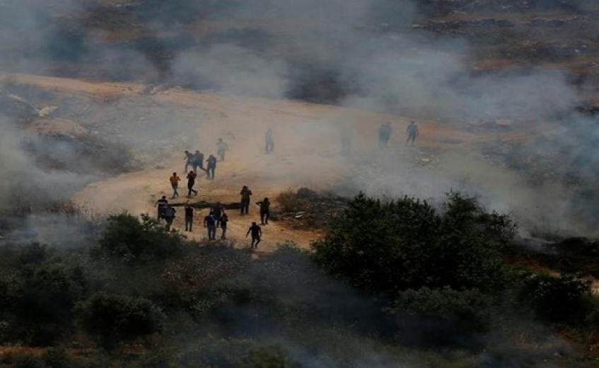 إصابة 4 مواطنين بمواجهات مع الإحتلال في جبل صبيح في بيتا